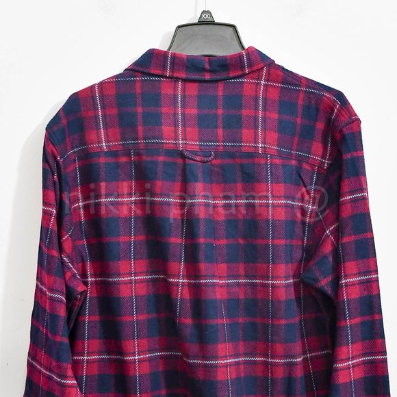 NWT  ORVIS Heavy Weight Flannel Men's  Hand Pockets Long Sleeve in Red - Picture 5 of 5